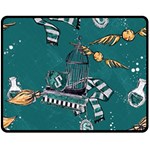 Slytherin Pattern Fleece Blanket (Medium) 