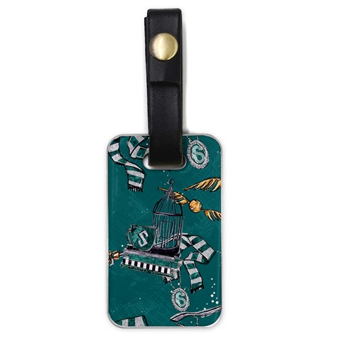 Slytherin Pattern Luggage Tag (one side) from ArtsNow.com Front
