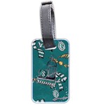 Slytherin Pattern Luggage Tag (two sides)