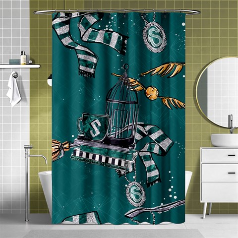 Slytherin Pattern Shower Curtain 48  x 72  (Small)  from ArtsNow.com Curtain(48  X 72 ) - 42.18 x64.8  Curtain(48  X 72 )