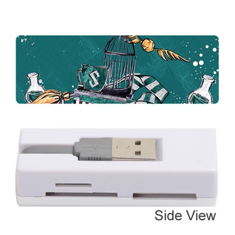 Slytherin Pattern Memory Card Reader (Stick) from ArtsNow.com Front