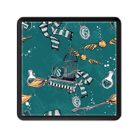Slytherin Pattern Memory Card Reader (Square) from ArtsNow.com Front