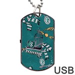 Slytherin Pattern Dog Tag USB Flash (Two Sides)
