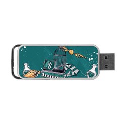 Slytherin Pattern Portable USB Flash (Two Sides) from ArtsNow.com Back