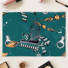 Slytherin Pattern Cosmetic Bag (XXXL) from ArtsNow.com Back
