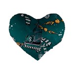 Slytherin Pattern Standard 16  Premium Heart Shape Cushions