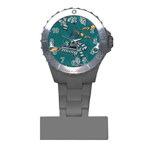Slytherin Pattern Plastic Nurses Watch from ArtsNow.com Front
