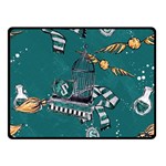 Slytherin Pattern Double Sided Fleece Blanket (Small) 