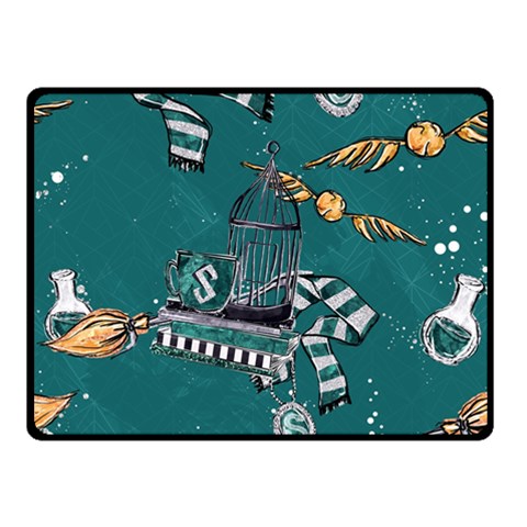 Slytherin Pattern Double Sided Fleece Blanket (Small)  from ArtsNow.com 45 x34  Blanket Back
