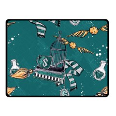 Slytherin Pattern Double Sided Fleece Blanket (Small)  from ArtsNow.com 45 x34  Blanket Back