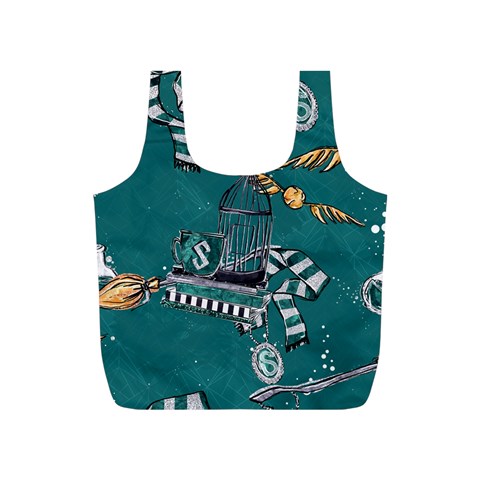 Slytherin Pattern Full Print Recycle Bag (S) from ArtsNow.com Front