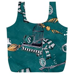 Slytherin Pattern Full Print Recycle Bag (XL) from ArtsNow.com Back