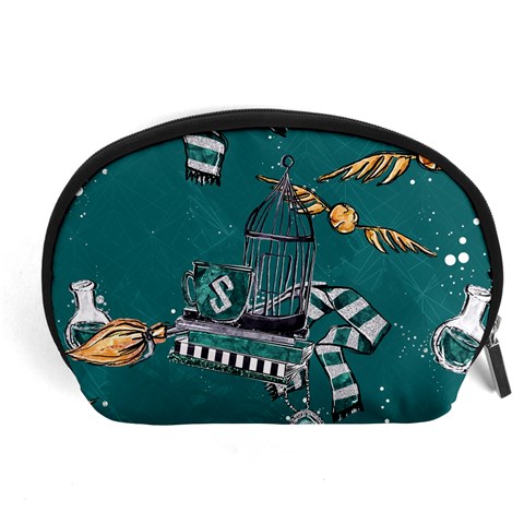 Slytherin Pattern Accessory Pouch (Large) from ArtsNow.com Front