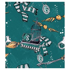 Slytherin Pattern Drawstring Pouch (Medium) from ArtsNow.com Front