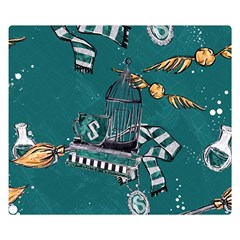 Slytherin Pattern Double Sided Flano Blanket (Small)  from ArtsNow.com 50 x40  Blanket Back