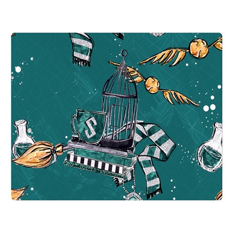Slytherin Pattern Double Sided Flano Blanket (Large)  from ArtsNow.com 80 x60  Blanket Front