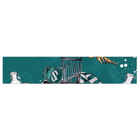 Slytherin Pattern Small Flano Scarf from ArtsNow.com Front
