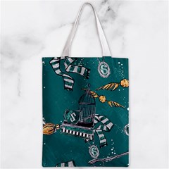 Slytherin Pattern Zipper Classic Tote Bag from ArtsNow.com Front
