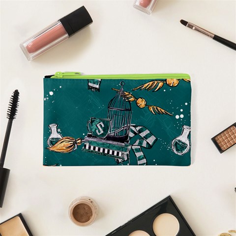 Slytherin Pattern Cosmetic Bag (XS) from ArtsNow.com Front