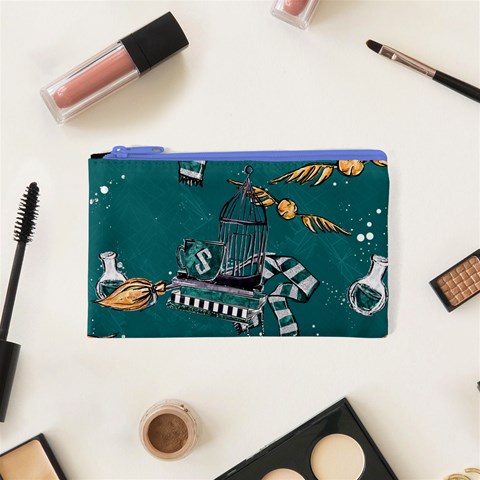 Slytherin Pattern Cosmetic Bag (XS) from ArtsNow.com Front