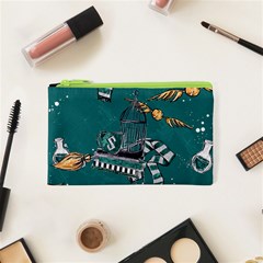 Slytherin Pattern Cosmetic Bag (XS) from ArtsNow.com Front