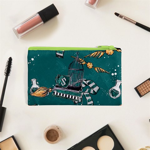 Slytherin Pattern Cosmetic Bag (XS) from ArtsNow.com Back