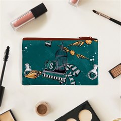 Slytherin Pattern Cosmetic Bag (XS) from ArtsNow.com Back