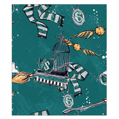 Slytherin Pattern Duvet Cover Double Side (California King Size) from ArtsNow.com Back