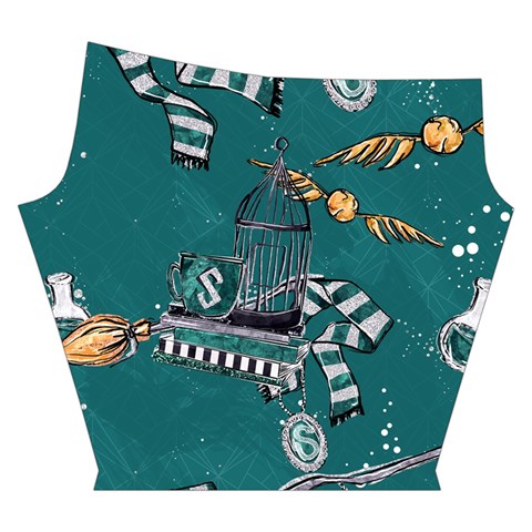 Slytherin Pattern Yoga Cropped Leggings from ArtsNow.com Right