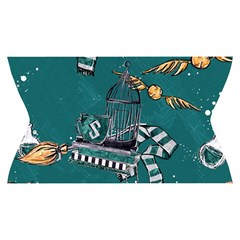 Slytherin Pattern Yoga Cropped Leggings from ArtsNow.com Waistband Back