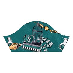 Slytherin Pattern Cotton Crop Top from ArtsNow.com Left Sleeve