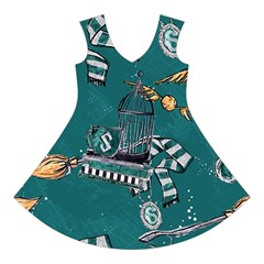 Slytherin Pattern Short Sleeve V Front