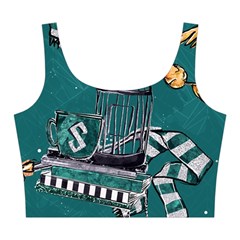 Slytherin Pattern Midi Sleeveless Dress from ArtsNow.com Top Front