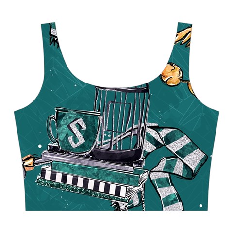 Slytherin Pattern Midi Sleeveless Dress from ArtsNow.com Top Back