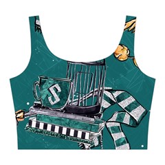 Slytherin Pattern Midi Sleeveless Dress from ArtsNow.com Top Back