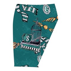 Slytherin Pattern Midi Wrap Pencil Skirt from ArtsNow.com  Front Right 