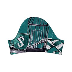 Slytherin Pattern Kids  Short Sleeve Velvet Dress from ArtsNow.com Left Sleeve
