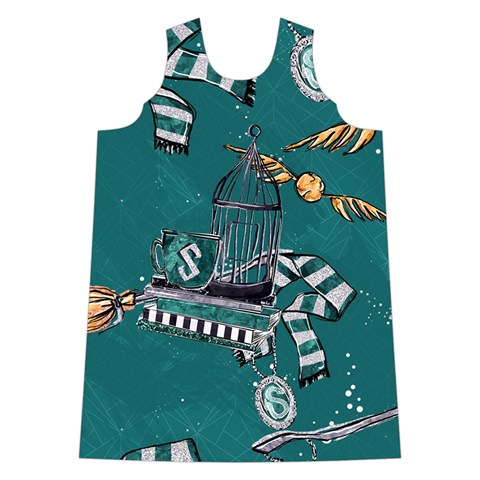 Slytherin Pattern Shoulder Cutout Velvet One Piece from ArtsNow.com Front