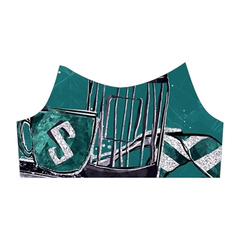 Slytherin Pattern Shoulder Cutout Velvet One Piece from ArtsNow.com Right Sleeve