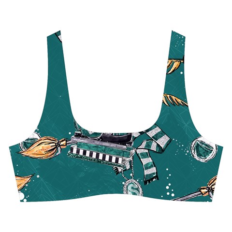 Slytherin Pattern Cross Back Hipster Bikini Set from ArtsNow.com Front