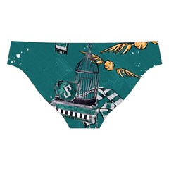 Slytherin Pattern Cross Back Hipster Bikini Set from ArtsNow.com Back Under
