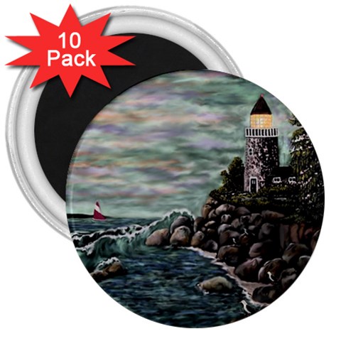 Masons s Point 3  Magnet (10 pack) from ArtsNow.com Front