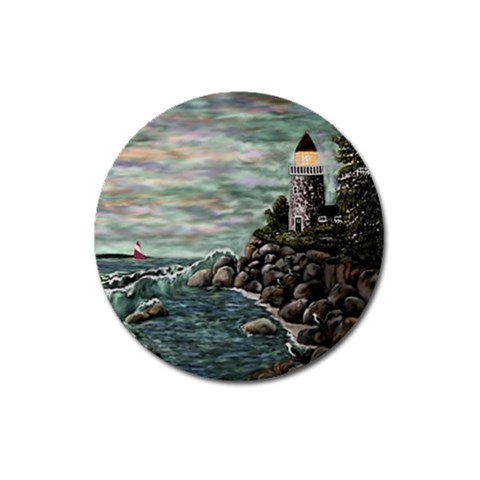 Masons s Point Magnet 3  (Round) from ArtsNow.com Front