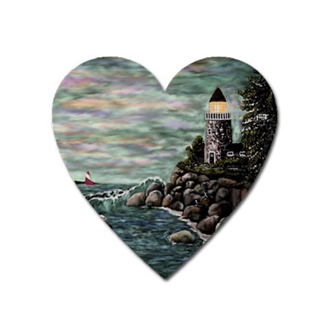 Masons s Point Magnet (Heart) from ArtsNow.com Front