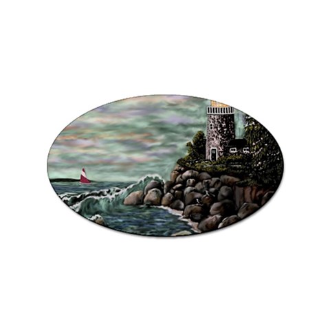 Masons s Point Sticker Oval (10 pack) from ArtsNow.com Front