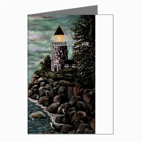 Masons s Point Greeting Cards (Pkg of 8) from ArtsNow.com Left