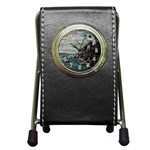 Masons s Point Pen Holder Desk Clock