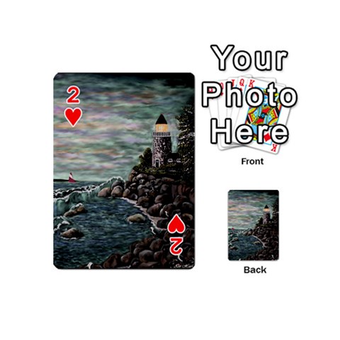 Masons s Point Playing Cards 54 Designs (Mini) from ArtsNow.com Front - Heart2