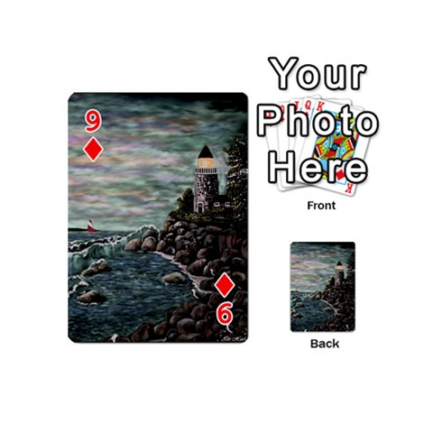 Masons s Point Playing Cards 54 Designs (Mini) from ArtsNow.com Front - Diamond9