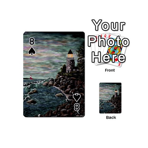 Masons s Point Playing Cards 54 Designs (Mini) from ArtsNow.com Front - Spade8